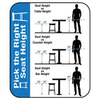 Table de salle à manger ronde à fleurs 41,25 x 41,25