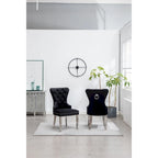 Fauteuil Montura en velours capitonné de Roundhill Furniture (lot de 2)