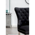 Fauteuil Montura en velours capitonné de Roundhill Furniture (lot de 2)