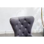 Fauteuil Montura en velours capitonné de Roundhill Furniture (lot de 2)