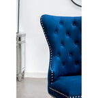 Fauteuil Montura en velours capitonné de Roundhill Furniture (lot de 2)