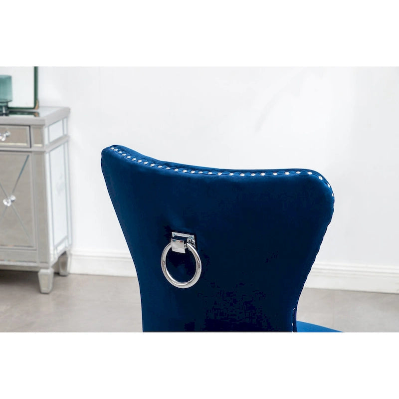 Fauteuil Montura en velours capitonné de Roundhill Furniture (lot de 2)