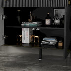 Buffet de cuisine Timechee à 4 portes et 2 tiroirs supérieurs, meuble de rangement d'appoint