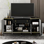 Buffet de cuisine Timechee à 4 portes et 2 tiroirs supérieurs, meuble de rangement d'appoint