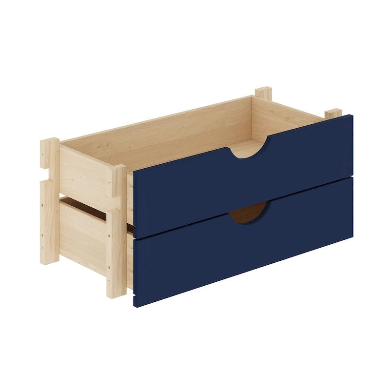 Kit de rangement modulaire à 2 tiroirs pour garde-manger de cuisine, 100 % bois massif, par Palace Imports