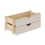 Kit de rangement modulaire à 2 tiroirs pour garde-manger de cuisine, 100 % bois massif, par Palace Imports