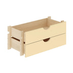 Kit de rangement modulaire à 2 tiroirs pour garde-manger de cuisine, 100 % bois massif, par Palace Imports