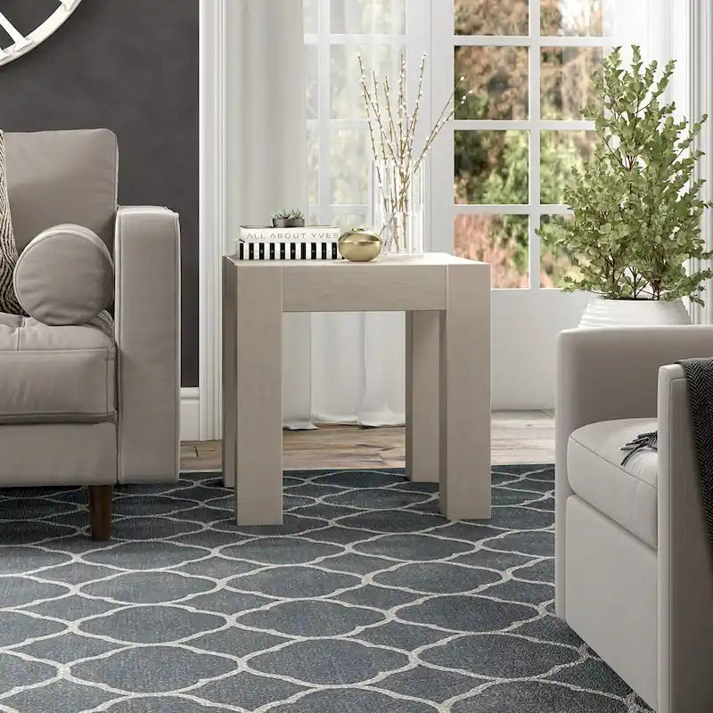 Table d'appoint carrée Langston de 22 pouces de large - 22 pouces de large