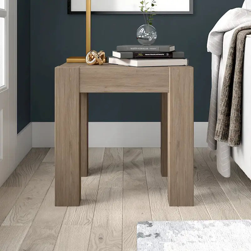 Table d'appoint carrée Langston de 22 pouces de large - 22 pouces de large