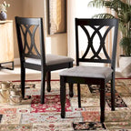 Reneau Modern and Contemporary Upholstered 2-Piece Dining Chair Set