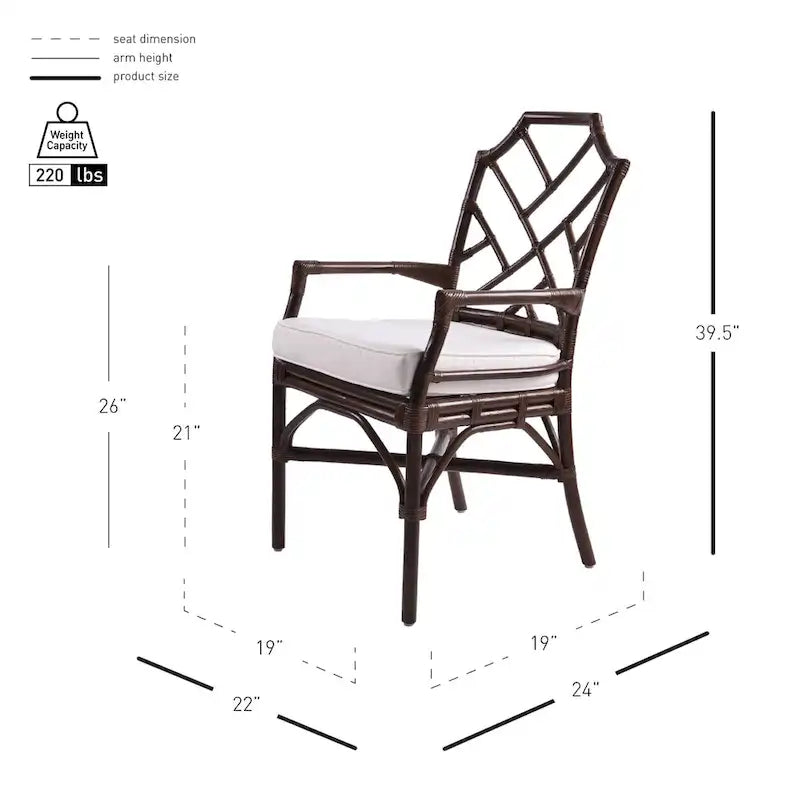 Fauteuil Kara en rotin