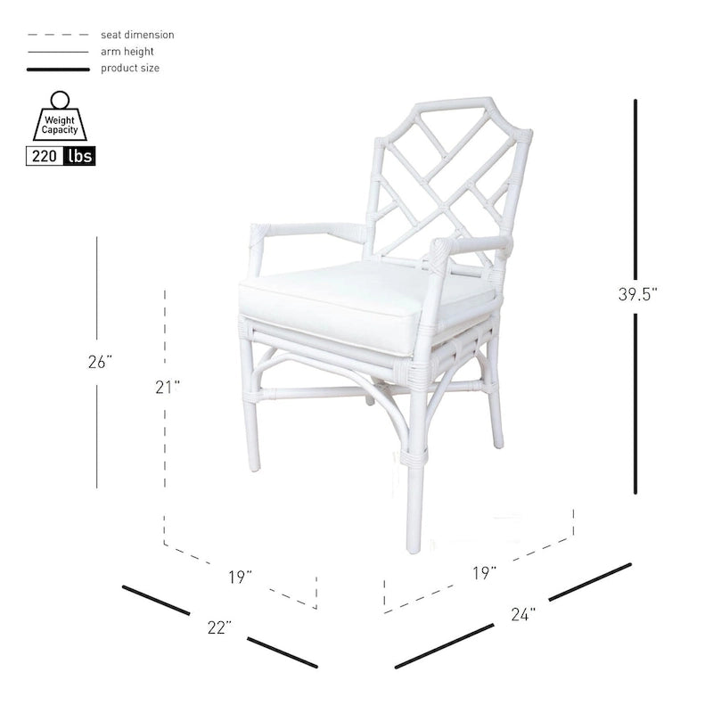 Fauteuil Kara en rotin
