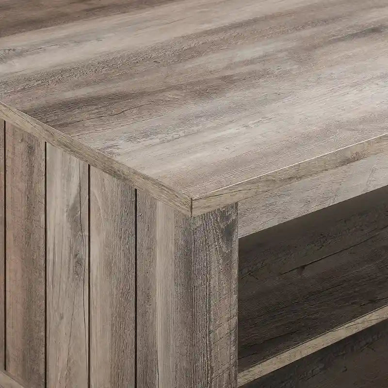 Table basse Middlebrook Coastal à côtés rainurés