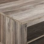 Table basse Middlebrook Coastal à côtés rainurés