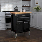 Chariot de cuisine Homestyles Dolly Madison avec plateau en bois
