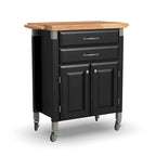 Chariot de cuisine Homestyles Dolly Madison avec plateau en bois