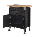 Chariot de cuisine Homestyles Dolly Madison avec plateau en bois