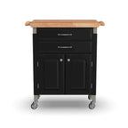Chariot de cuisine Homestyles Dolly Madison avec plateau en bois