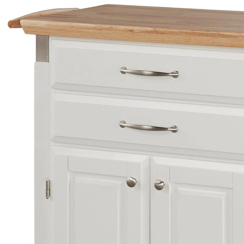 Chariot de cuisine Homestyles Dolly Madison avec plateau en bois