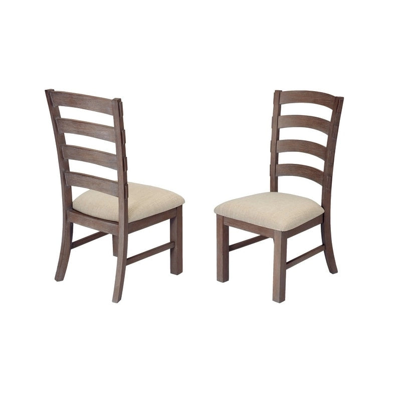 Ensemble de salle à manger à tréteaux 7 pièces de qualité supérieure, gris rustique ou noyer