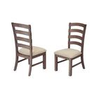 Ensemble de salle à manger à tréteaux 7 pièces de qualité supérieure, gris rustique ou noyer