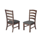 Ensemble de salle à manger à tréteaux 7 pièces de qualité supérieure, gris rustique ou noyer