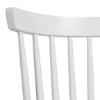 Chaises de salle à manger Windsor à dossier à fuseaux en bois massif, ensemble de 2 - 17,44 (L) x 19,7 (P) x 33,1 (H)