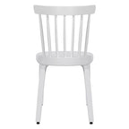 Chaises de salle à manger Windsor à dossier à fuseaux en bois massif, ensemble de 2 - 17,44 (L) x 19,7 (P) x 33,1 (H)