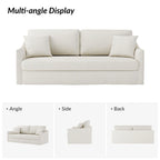 Canapé moderne Volkhard 80.5 avec housse et coussin de dossier amovible par HULALA HOME