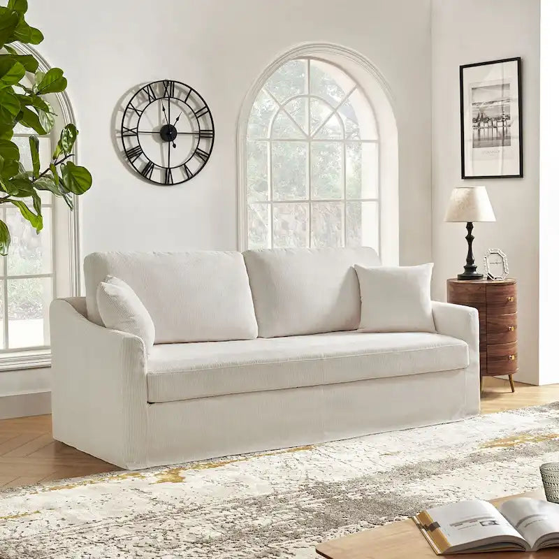 Canapé moderne Volkhard 80.5 avec housse et coussin de dossier amovible par HULALA HOME