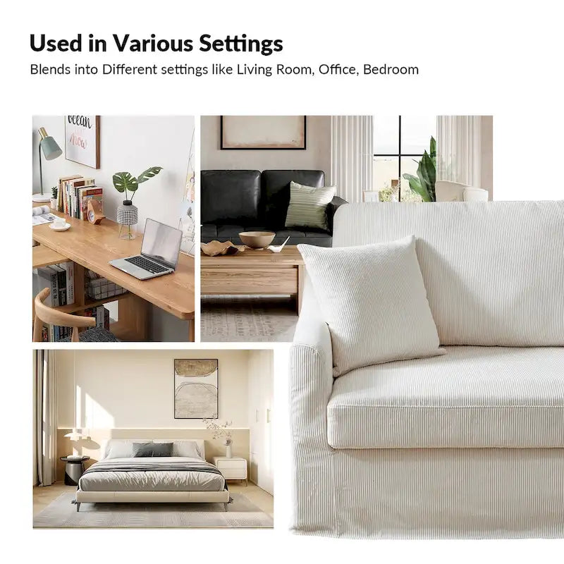 Canapé moderne Volkhard 80.5 avec housse et coussin de dossier amovible par HULALA HOME