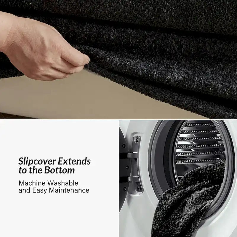 Canapé moderne Volkhard 80.5 avec housse et coussin de dossier amovible par HULALA HOME