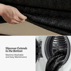 Canapé moderne Volkhard 80.5 avec housse et coussin de dossier amovible par HULALA HOME