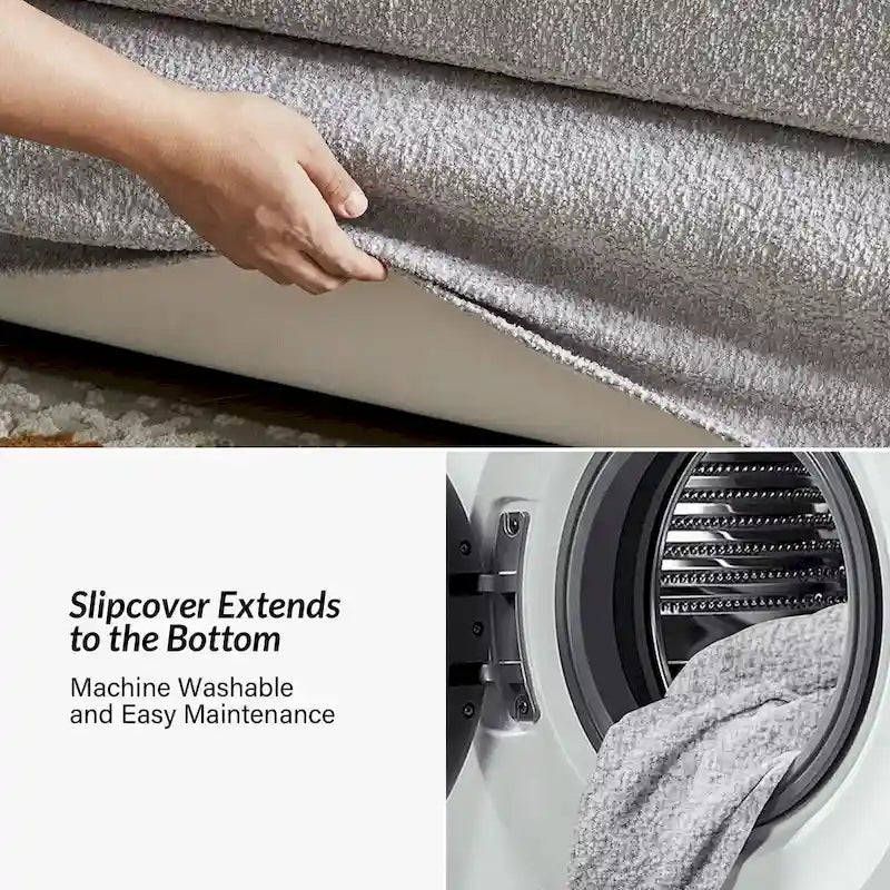 Canapé moderne Volkhard 80.5 avec housse et coussin de dossier amovible par HULALA HOME