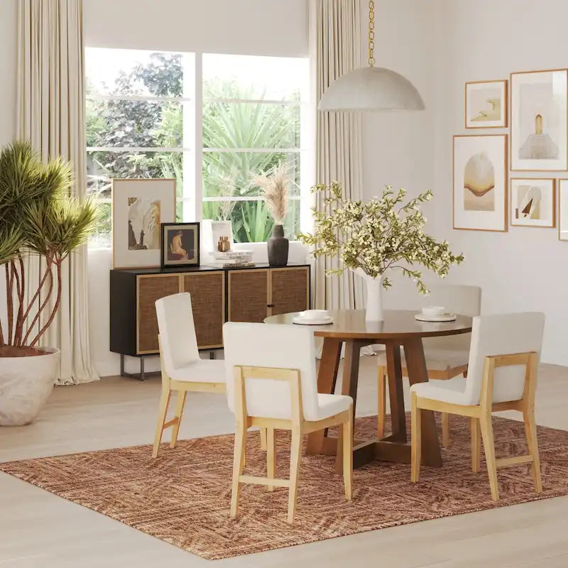 Chaise de salle à manger moderne Gracie, chaise de salle à manger d'appoint rembourrée