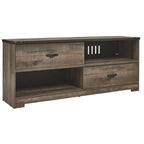 Meuble TV Trinell Casual grand format, marron