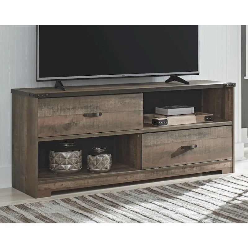 Meuble TV Trinell Casual grand format, marron