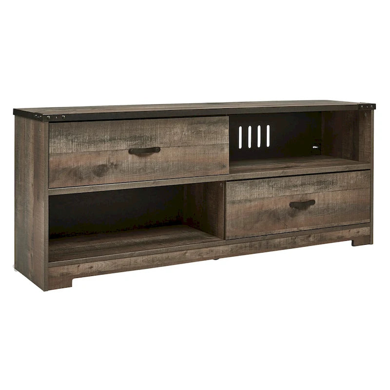 Meuble TV Trinell Casual grand format, marron