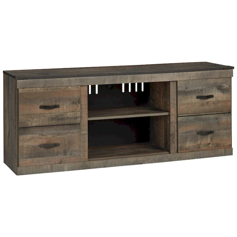 Meuble TV Trinell Casual grand format, marron