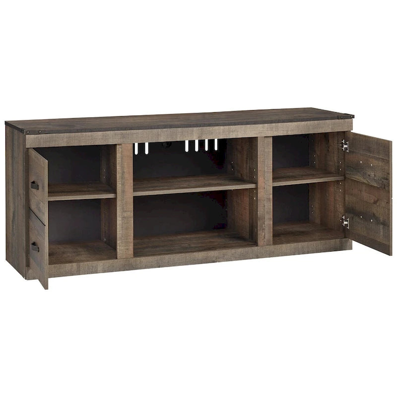 Meuble TV Trinell Casual grand format, marron