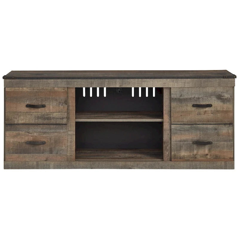 Meuble TV Trinell Casual grand format, marron