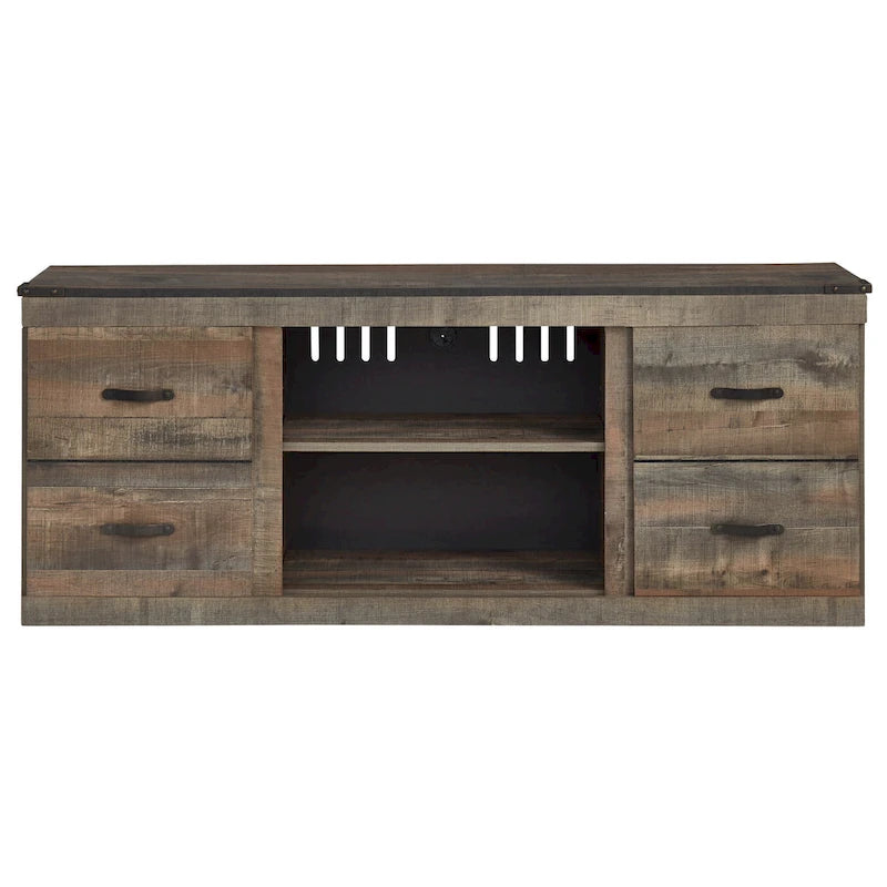 Meuble TV Trinell Casual grand format, marron