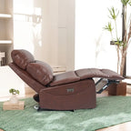 Fauteuil inclinable électrique en cuir véritable, canapé inclinable, canapé minimaliste