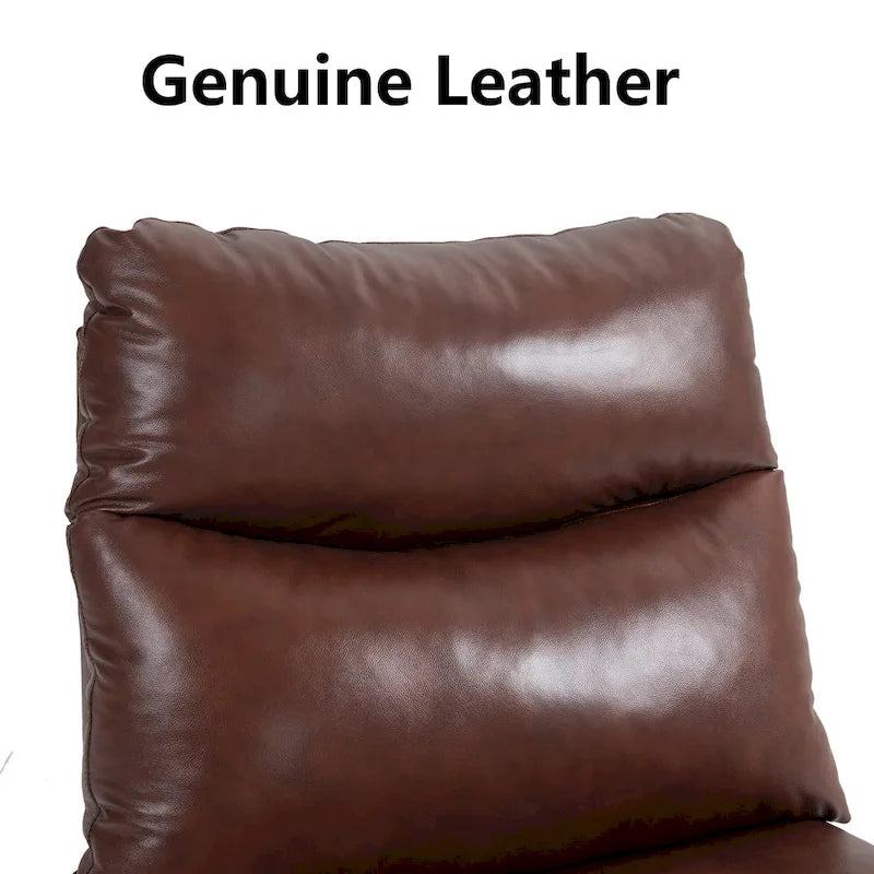 Fauteuil inclinable électrique en cuir véritable, canapé inclinable, canapé minimaliste