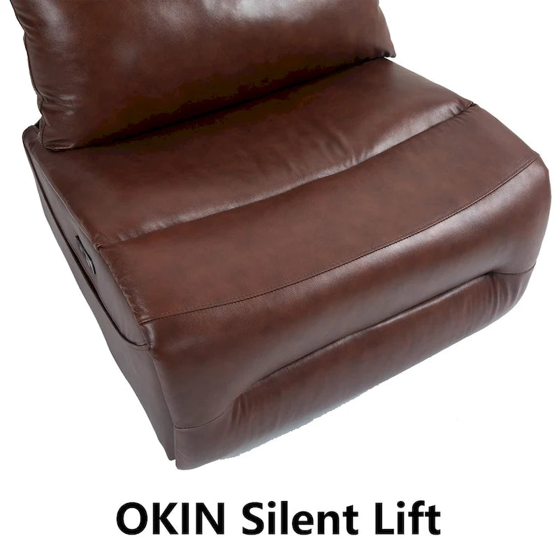 Fauteuil inclinable électrique en cuir véritable, canapé inclinable, canapé minimaliste