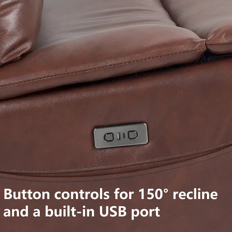 Fauteuil inclinable électrique en cuir véritable, canapé inclinable, canapé minimaliste