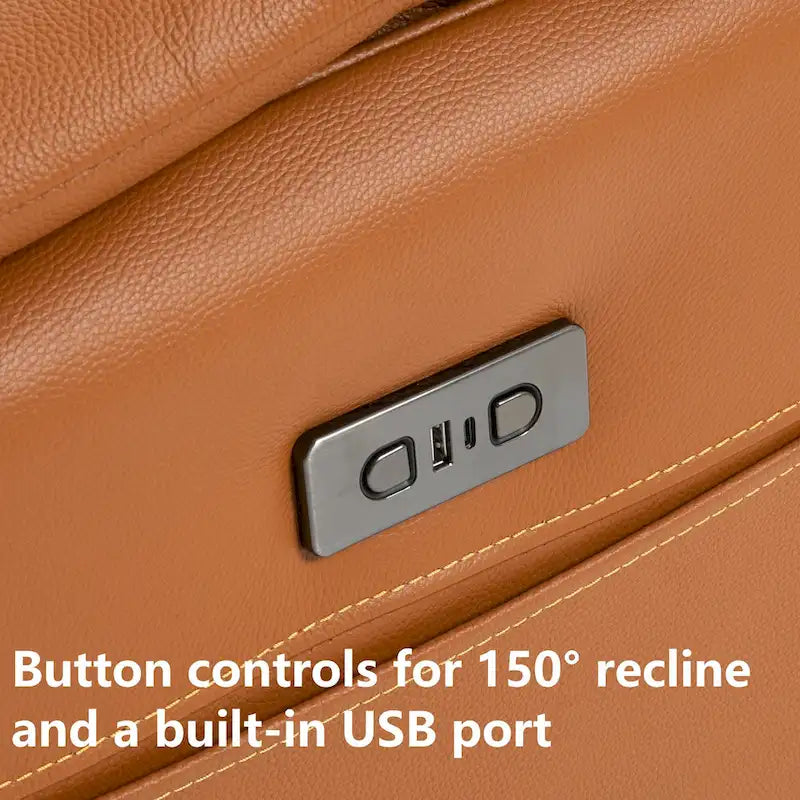 Fauteuil inclinable électrique en cuir véritable, canapé inclinable, canapé minimaliste