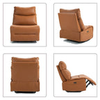 Fauteuil inclinable électrique en cuir véritable, canapé inclinable, canapé minimaliste