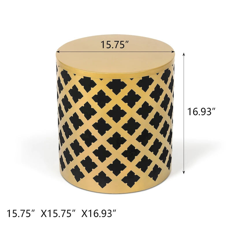 Ensemble de 2 tables d'appoint gigognes rondes Adeco - Lot de 2