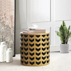 Ensemble de 2 tables d'appoint gigognes rondes Adeco - Lot de 2